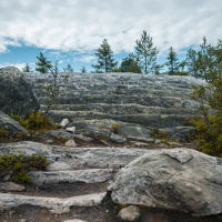 Каменная лестница на горе Воттоваара